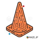 Traffic cone maze