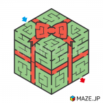 Gift box maze