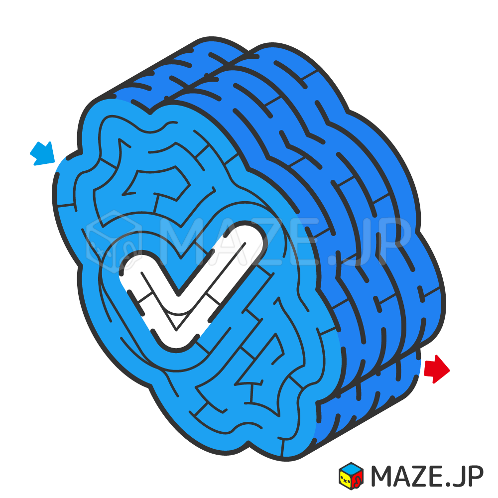 Verified badge maze