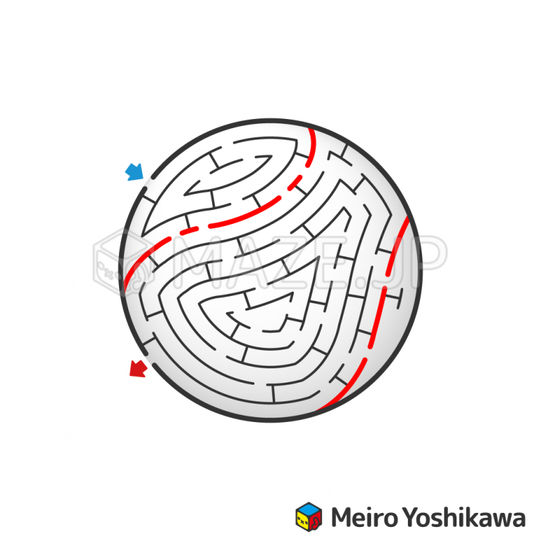 Baseball ball maze（野球ボールの迷路） | MAZE.JP