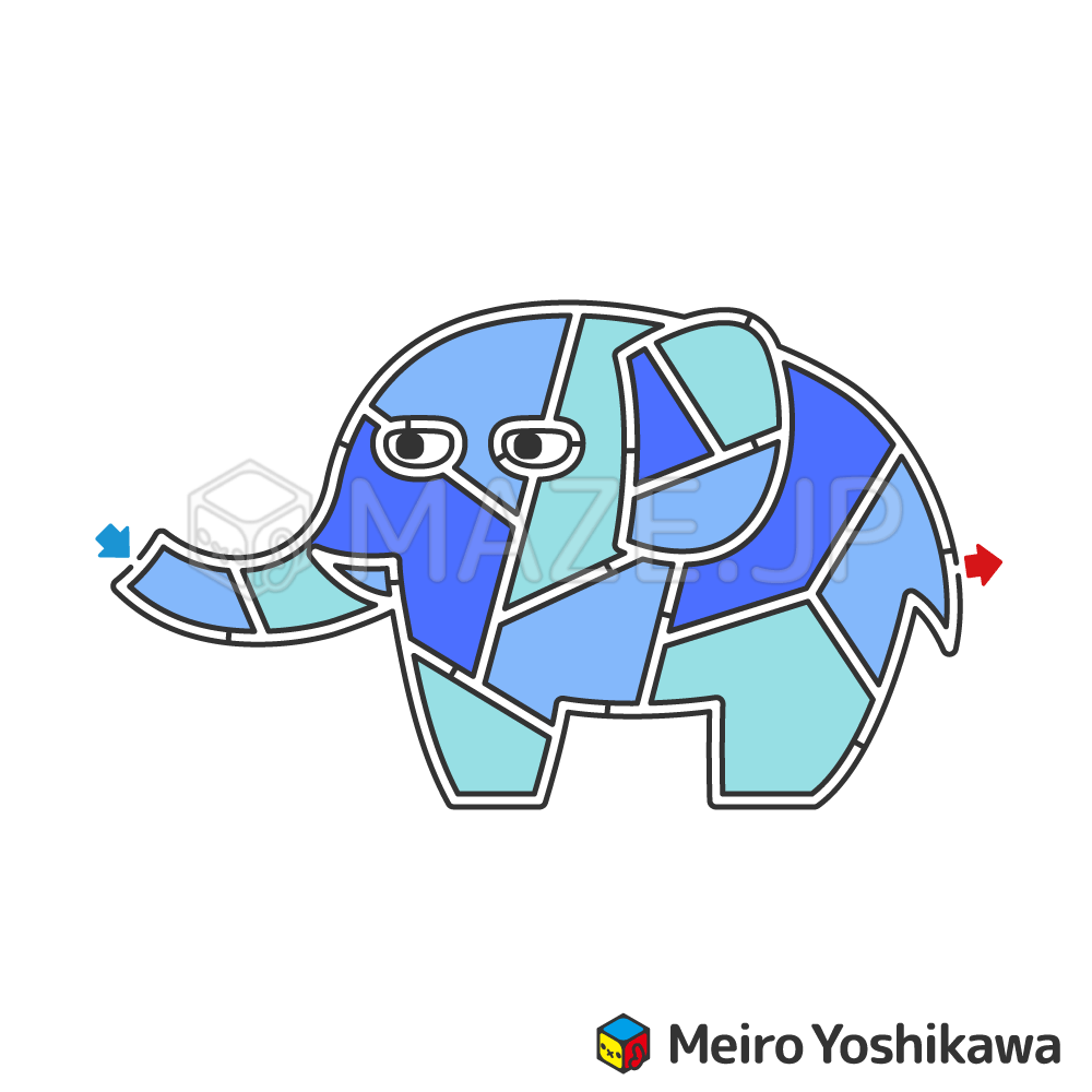Elephant maze（象の迷路）